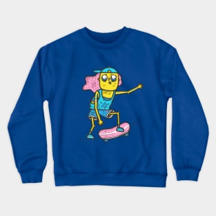 Skater Girl Crewneck Sweatshirt